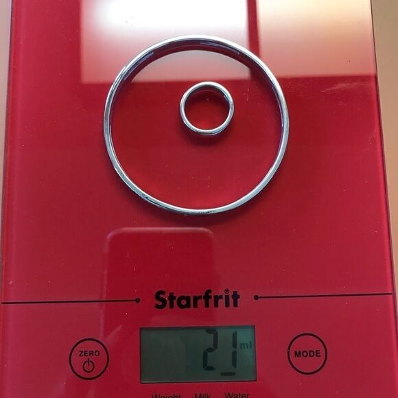 925 Sterling & Diamonds Solid Matching Bangle & Ring Set - Picture 10 of 11